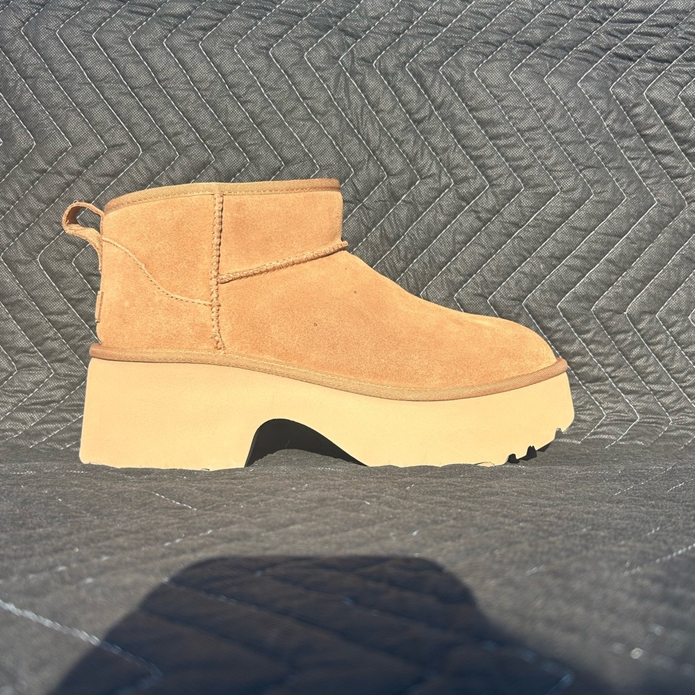 UGG Tan Suede Ankle Booties